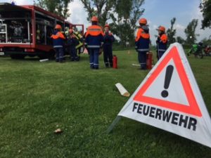 Gelungener Löschangriff zum Kinderfest in Brachwitz