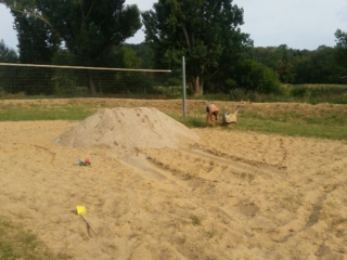 Volleyplatz erstrahlt in neuem Glanz - Brachwitz